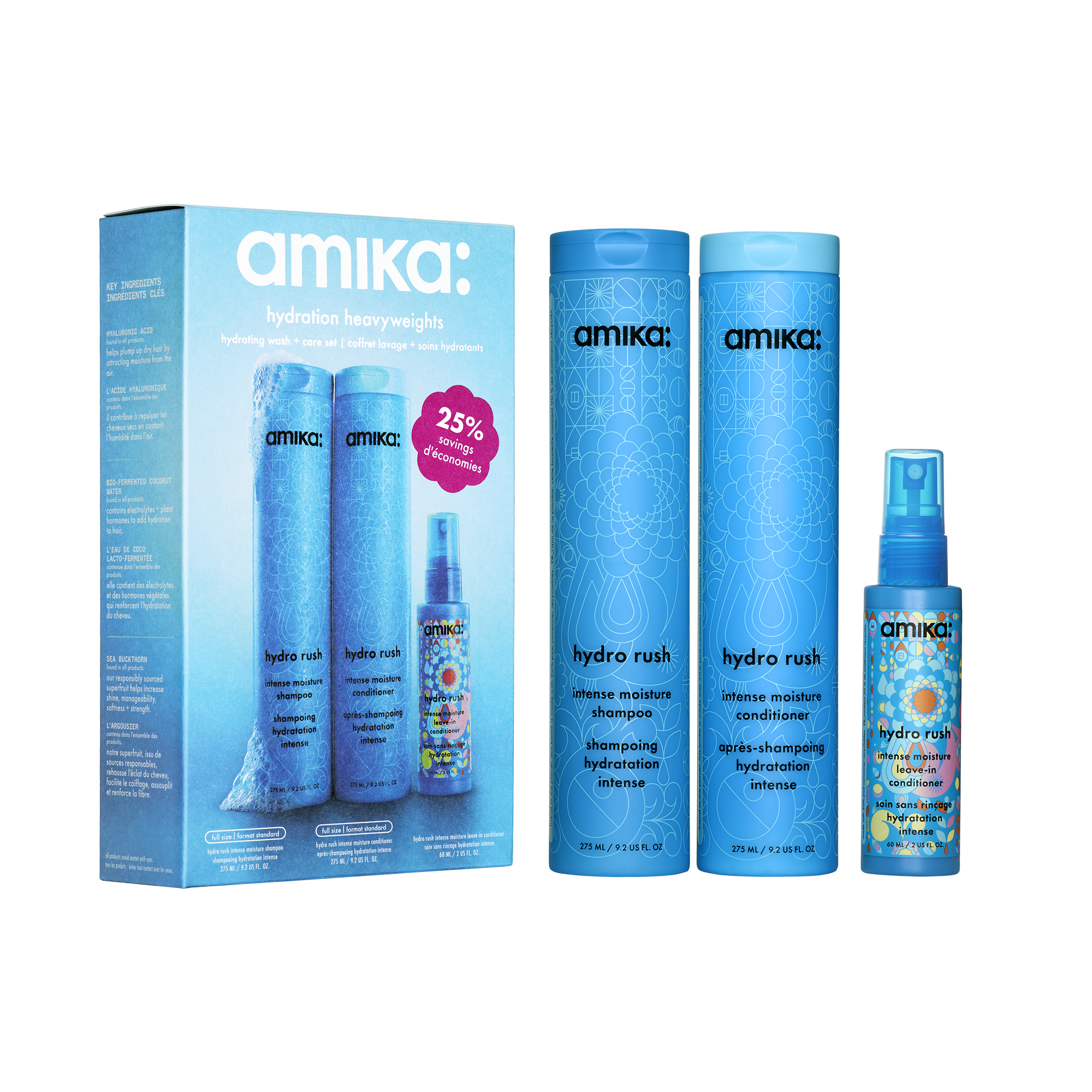 hydration heavyweights hydrating wash + care set