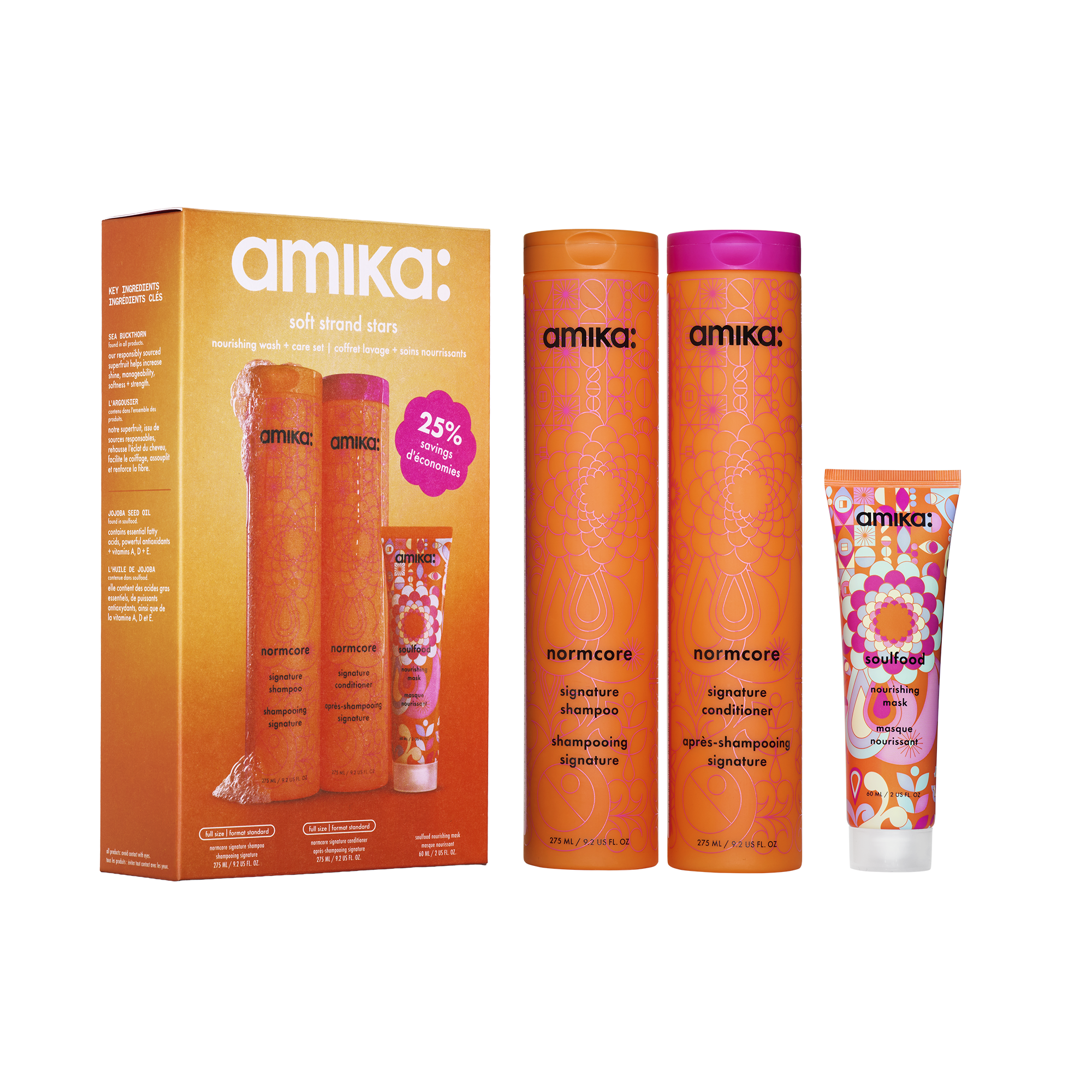 soft strand stars nourishing wash + care set
