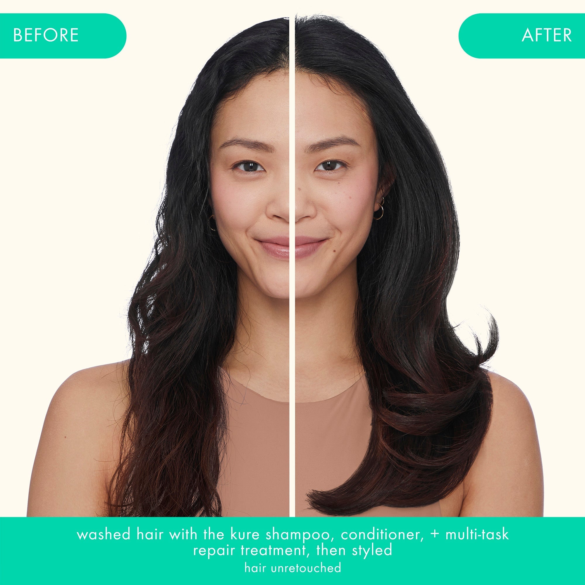 the kure strength repair conditioner forever friend bottle + pouch duo - Image 3