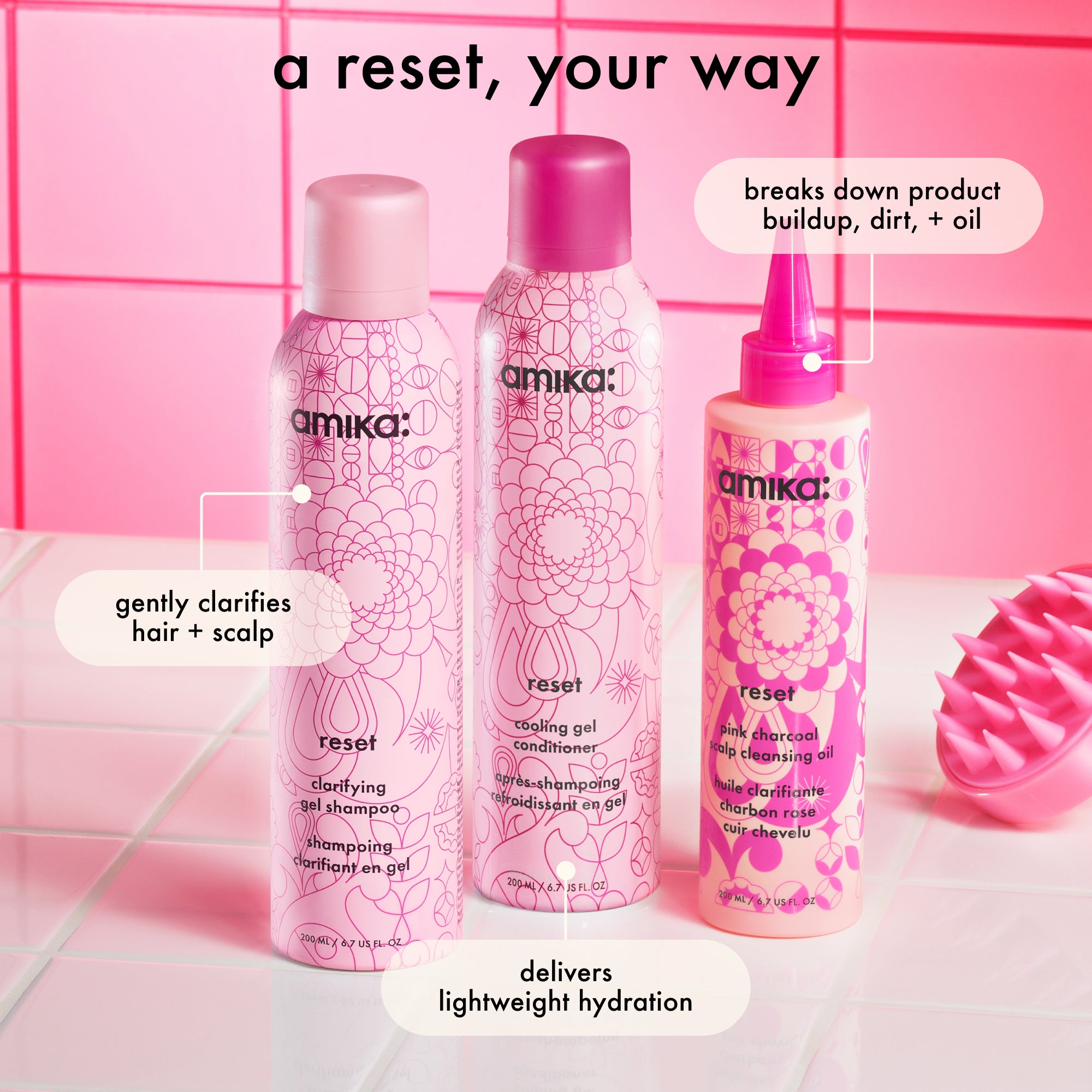 reset pink charcoal scalp cleansing oil - Image 8