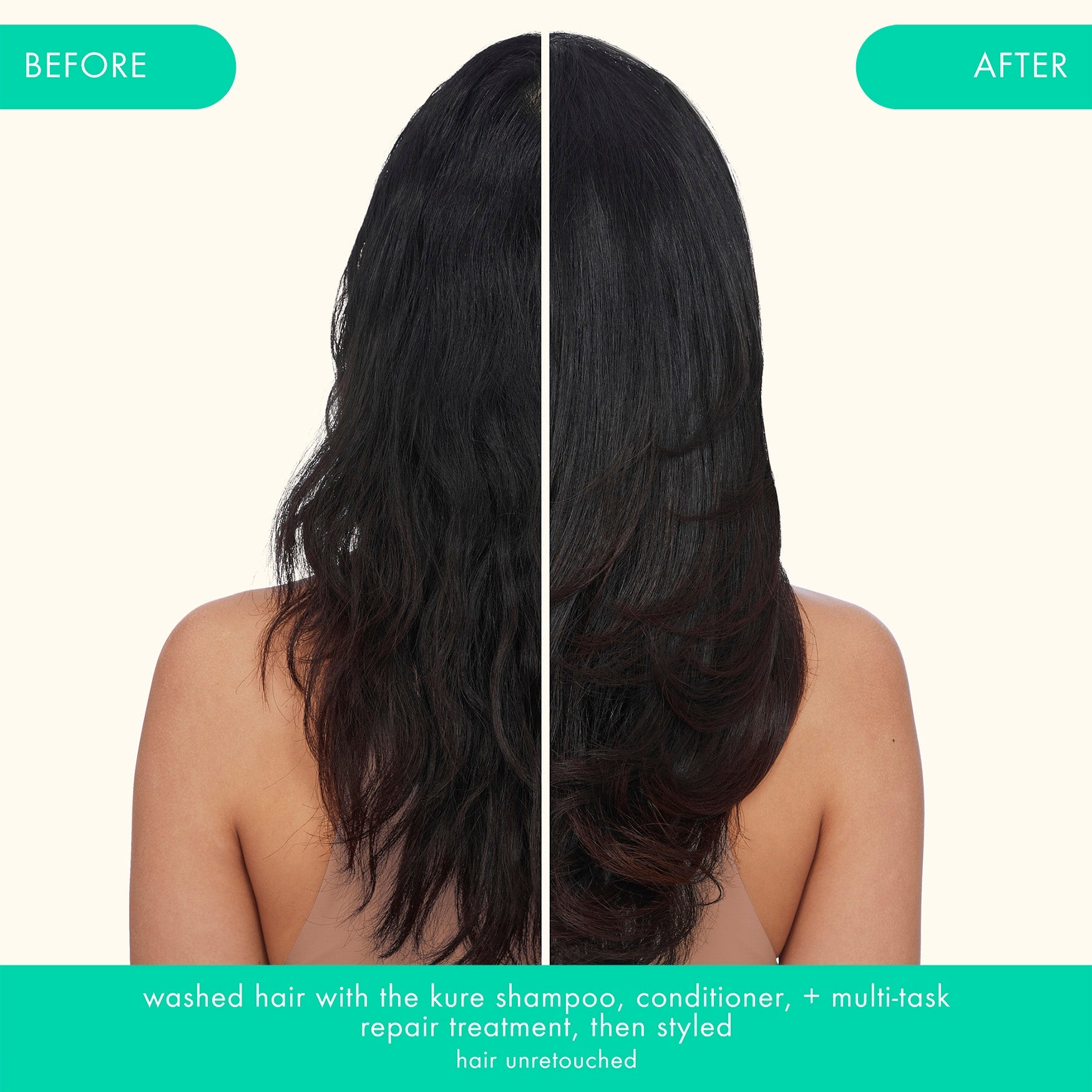 the kure strength repair conditioner forever friend bottle + pouch duo - Image 5