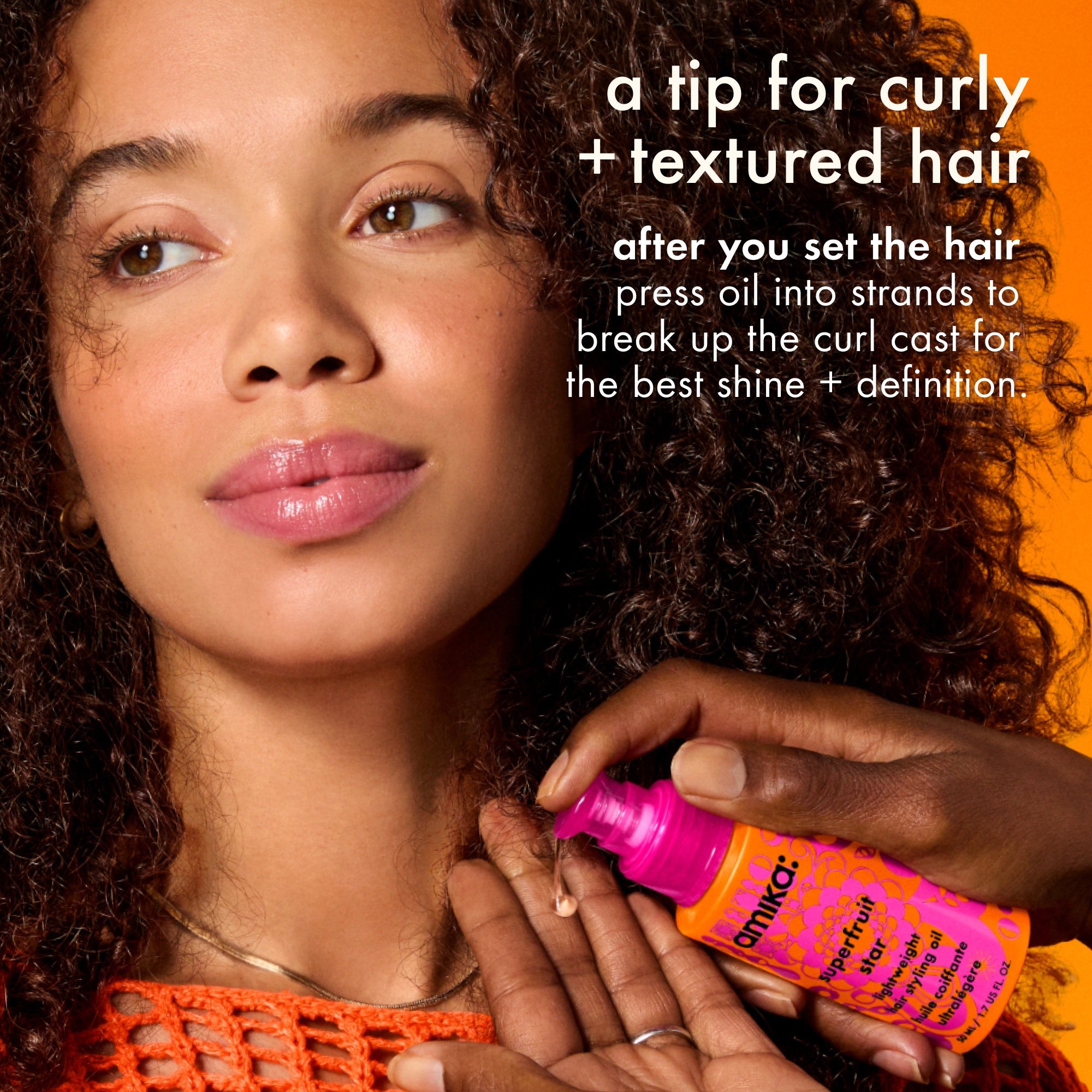 superfruit star lightweight hair styling + heat defense oil - Image 11